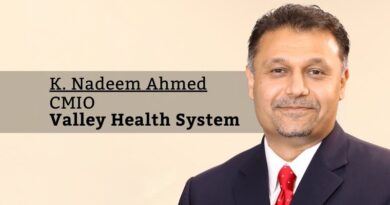 K. Nadeem Ahmed, M.D., CMIO, Valley Health System